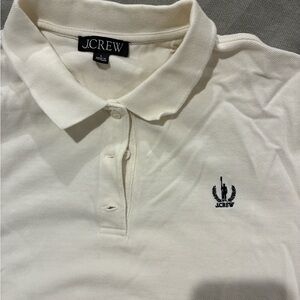 J. Crew Men's Off-White Polo Shirt